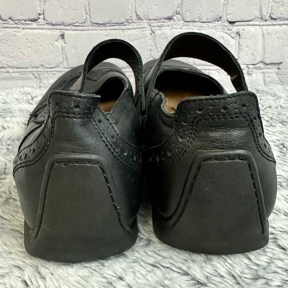 Footprints by Birkentock Pittsburgh Mary Jane Black Leather Shoes Women's 38 - Picture 5 of 7